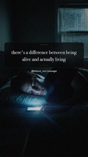 You’re just spinning in circles, not moving forward. It’s time to move from just being alive to actu