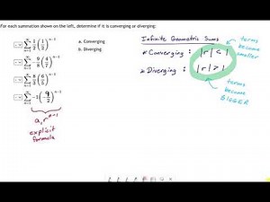 SM3.14.40 - Identify Divergent vs Convergent Geometric Sums