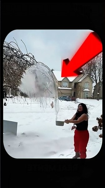Never Throw Boiling Water In The Air Until You Watch This #shorts #youtubeshorts #ytshorts