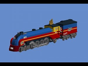 How To Build A Lego Circus Zaragoza Train Locomotive (4-8-2)(Madagascar 3:Europe's Most Wanted)1/3🇺🇸