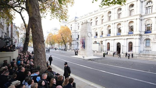 William & Kate issue poignant message after joining King at the Cenotaph