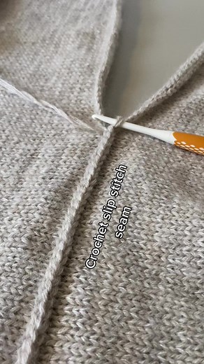 Crochet Slip Stitch Seam: Joining Sweater Pieces