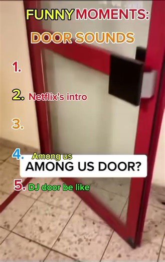 Ranking funny door sounds moments