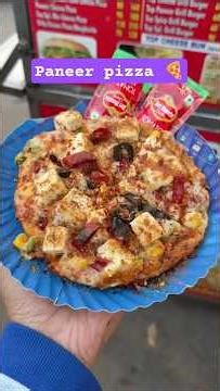 Paneer Pizza Making 😋 | Extra Cheese Loaded 🍕🔥 #streetfood #paneerpizza #paneerpizzarecipe #foodie