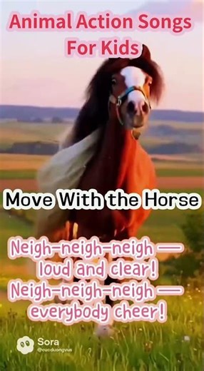 #10 Horse Action Song for Kids | Gallop, Flick, Swish & Jump off