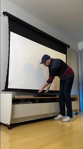 🎥 This Retractable Projection Screen Changed My Home Theater! I Tested It With Two Projectors!
