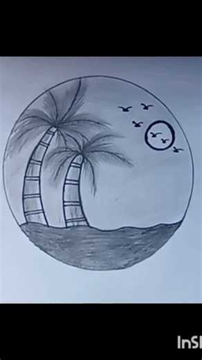 How to draw a Circle Scenery #sort #art