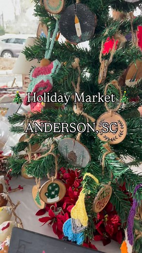 Holiday market time is the best! Cozy crafts, handmade gifts and holiday celebration! 📍 402 N Murray Ave, Anderson, SC #visitanderson | Visit Anderson SC