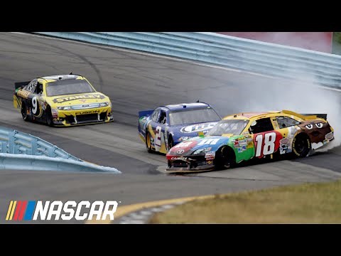 Relive the wildest last lap in Watkins Glen history: Ambrose, Keselowski battle for the win in 2012