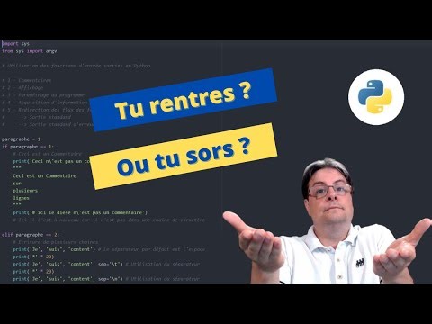 Programmation Python : Gestion des entrées - sorties