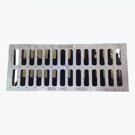 [Hot Item] OEM Heavy Duty D400 750X300mm Ductile Cast Iron Channel Trench Drain Grates Trench Drain Grating
