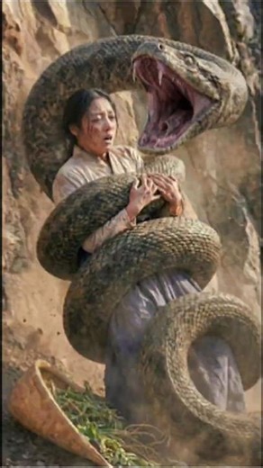 병든 부모 구하려다 구렁이에 감긴 효녀, 그때 나타난 '하얀 괴물'의 정체 (Filial Daughter vs Giant Python: Rescued by White Beast)