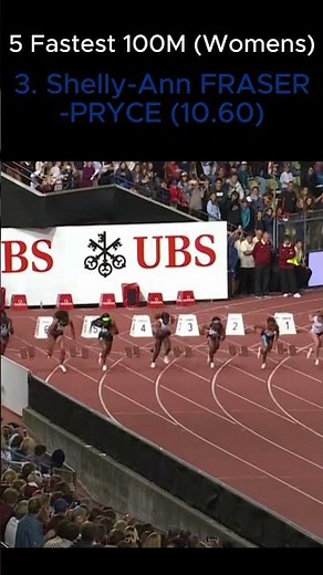 5 Fastest 100M (Women)
