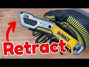How to Retract the Blade on DeWALT TOUGHSERIES Heavy-Duty Retractable Utility Knife