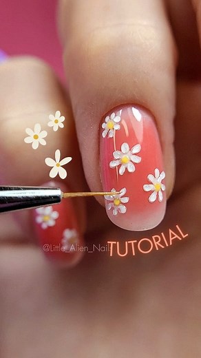 Calling spring to come over😌🌸🌼🌷 Using Magenta by @mylovegels ❤ More nail content on @Little_Alien_Nails check it out 👌💫 | Littlealiennails