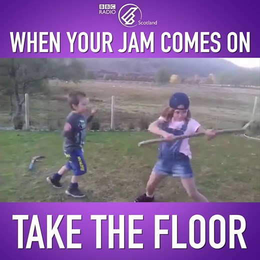 We ❤️ this. Wondering how many other little Take the Floor listeners we have out there? 📻 | BBC Radio Scotland