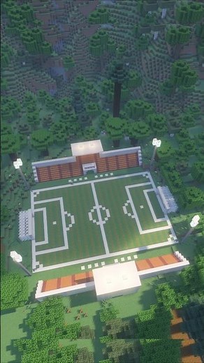 football/soccer field tutorial Minecraft 2025 #minecraft #mctutorial #football #soccer