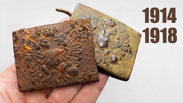 The Incredible Revival of WW1 Military Buckles from the Battlefield