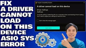 How To Fix A Driver Cannot Load On This Device (AsIO.sys) Error in Windows
