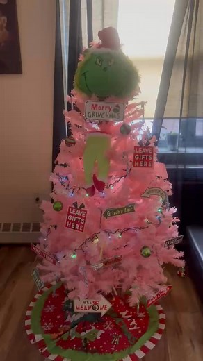 She did that for her grand babies pink grinch tree for my babies | StayPrayed Up