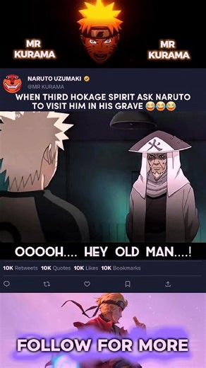 Naruto Encounters the Third Hokage's Spirit