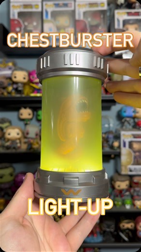 This chestburster is probably the best light up Pop that Funko has made so far! ￼ #Alien #Xenomorph #FunkoPop #LightUp #Aliens @originalfunko @alienanthology @hottopic @hottopiccherryhill | Garrison Custom Funko Pops