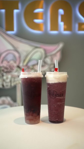 Grape Series drink from Teaser #drink #fruit #grape #boba #pearls #tea #jasminetea #greentea #melbourne #australia #springvale #teaser