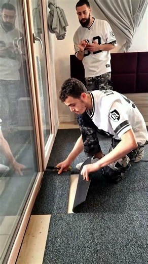 The Secret to a Seamless Carpet Finish #carpetfitting #satisfying #flooring
