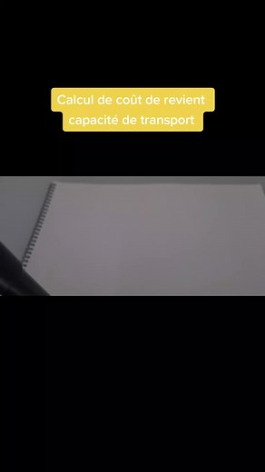 Calcul de Coût de Revient: Capacité de Transport