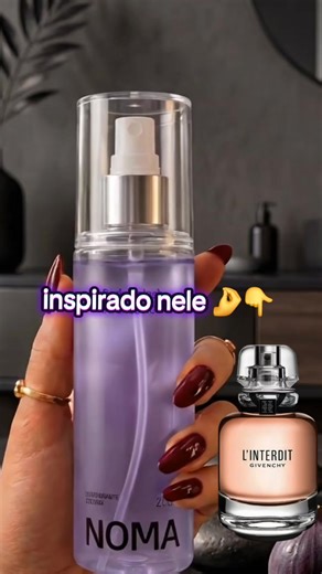 Body splash Noma Intense Noir 200ml inspirado em perfume importado L'Interdit #givenchy #linterdit #foryou #tiktokmefezcomprar #tiktokshop