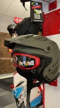 LS2 Drifter helmet with removable front piece.