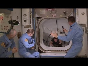 Astronauts from SpaceX space capsule arrive at the ISS