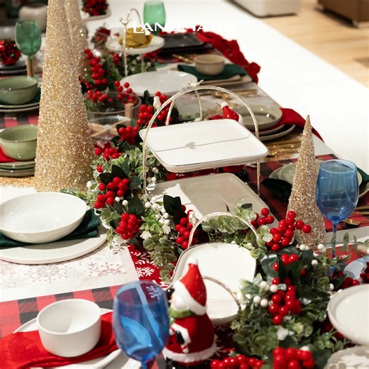 5.4K views · 21 reactions | From elegant centerpieces to sparkling tablescape accents, Landmark has everything you need to make every Christmas gathering unforgettable.   Visit Landmark Stores today and set the perfect holiday table! #LandmarkStores #ChristmasAtLandmark #HolidayDecor #FestiveDining | Landmark | Facebook