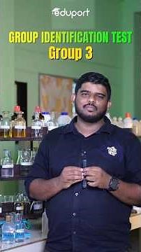 Group Identification Test - Group 3 | +2 Chemistry Lab