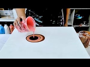 AMAZING! My New Favorite Color Combination! ~ Acrylic Pouring ~Abstract Fluid Art