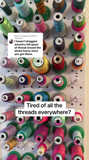 Organize Threads with Spool Savers for Embroidery