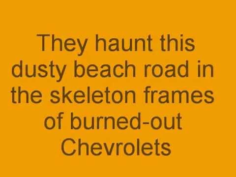 Thunder Road with lyrics - Bruce Springsteen