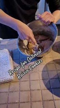 Recipe for Oatmeal Raisin Cookies #Food #Foodie #Recipe #Beautiful #Cooking #Baking