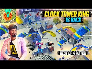 😱🔥Clock Tower KING IS BACK 💥🔥|😡Best Of 4 Clock Tower Matchs😡| Free Fire Ranked GamePlay Tamil