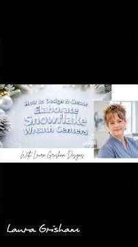 How to Make a “Fancy-Shmancy” Wreath Center for Snowflake and Holiday Wreaths #wreathtutorial #diy