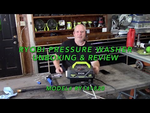 Ryobi 1800psi Pressure Washer Unboxing & Review Model # RY141820