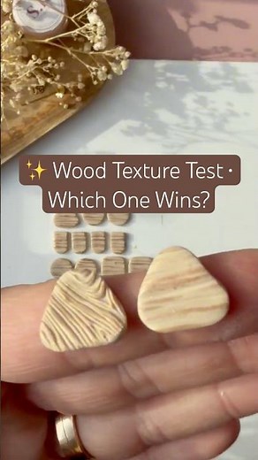 ✨ Polymer Clay Tutorial | Realistic Wood Texture with Eyeshadow 🌿