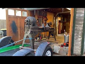 When an arborist moves equipment Oliver pattern makers lathe.