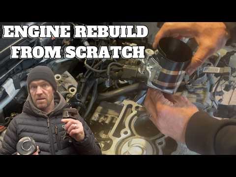 REBUILDING MY MINI JCW ENGINE…..HONING CYLINDERS AND INSTALLING PISTONS!