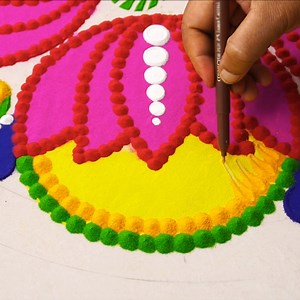 872K views · 1.1K shares | Simple and Easy DIY Rangoli using Cooker Gasket I used Gasket to give Shape for Rangoli. Given Details using easily avilable things like Sketch Pen, Glue Bottle and Colour powder. #rangoli #Simplerangoli #rangolibyjayanthig #satisfyingvideo #relaxingvideo #relaxing #Hobbyideas #Easyrangoli #jayanthig #kolam #diydecor #diy | Simple Rangoli | Facebook