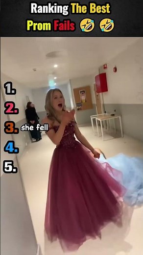 Ranking The Best Prom Fails 🤣🤣 #promnight #fails #shorst