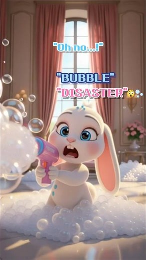 "Bibi’s Bubble Disaster! 🫧😱 | 3D Funny Bunny Animation Shorts”