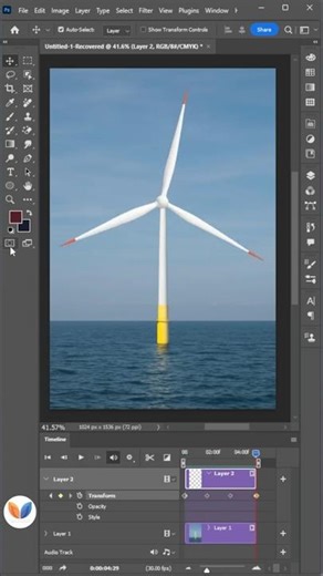 Adobe Photoshop 2025 Tips - How to Create Rotate Animation #vipulgraphics #photoshop