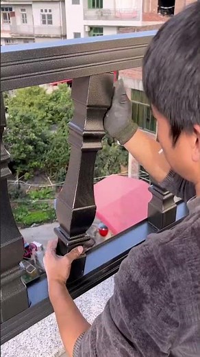 Aluminum handrail installation process