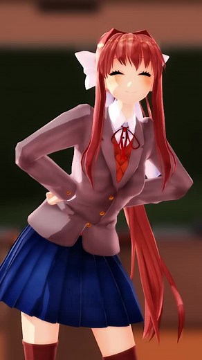 Monika MMD Animation - Giantess Dance Performance